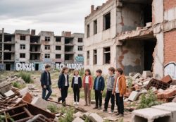 Школьники облюбовали долгострой в Хабаровске для летних походов